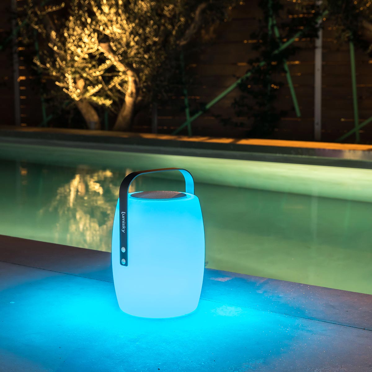 Red Deco LUCY PLAY lampe enceinte bluetooth multicolore H31cm