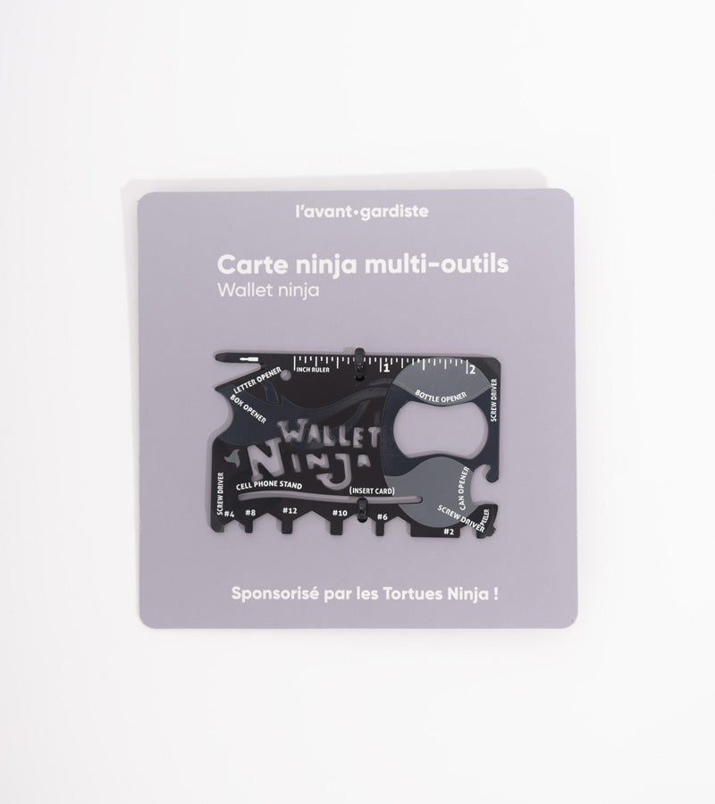 L'avant gardiste Outdoor carte ninja 16 outils acier