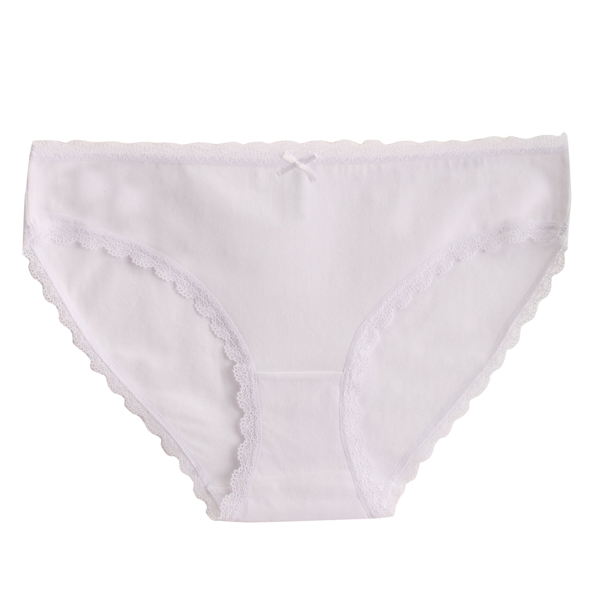 Stokomani Mode 3 slips femme Rose unis chiné dentelle