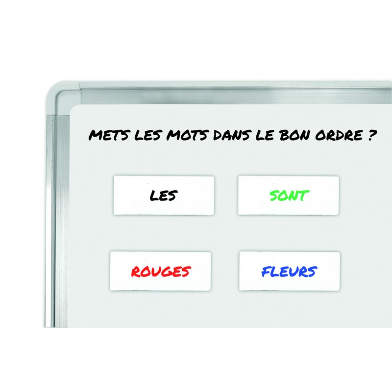 Safe Tool Fournitures de bureau 14 étiquettes magnétiques blanches