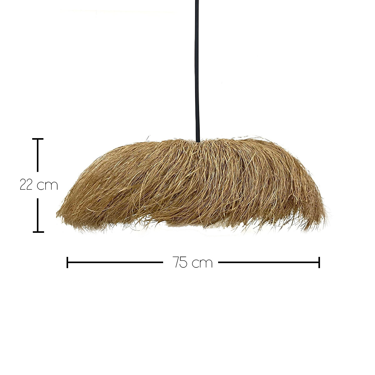 Red Deco Havana Outdoor suspension jute E27 câble 5 m