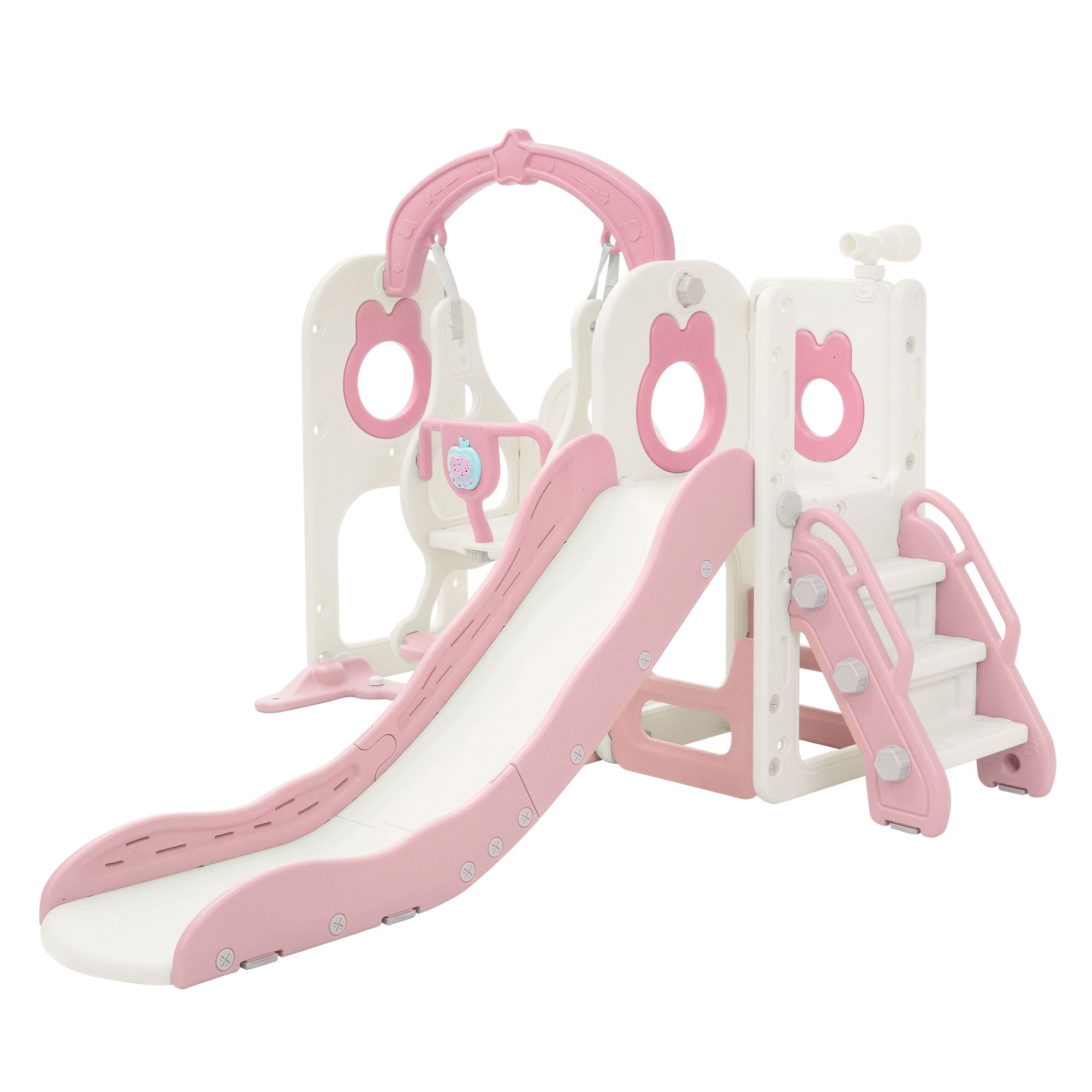 ECD Germany Kinder toboggan balançoire 5en1 vert clair