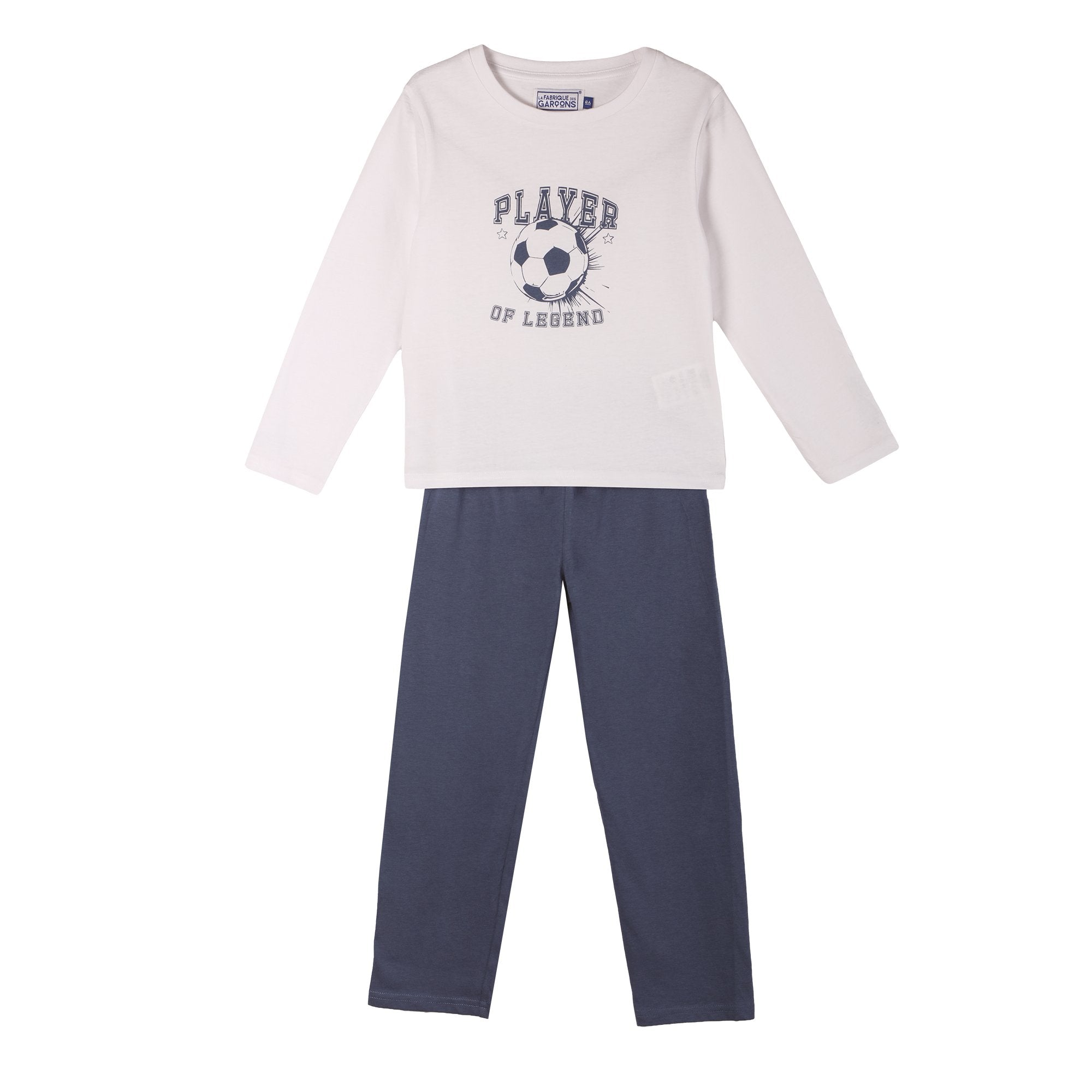 Pyjama jersey bleu enfant 04A-14A coton nuit