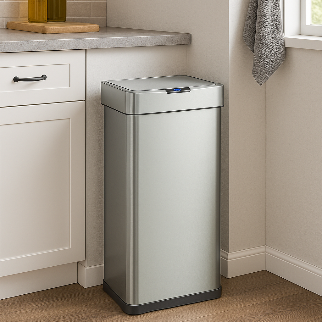 Red Deco Daytona 90L poubelle automatique inox sans contact