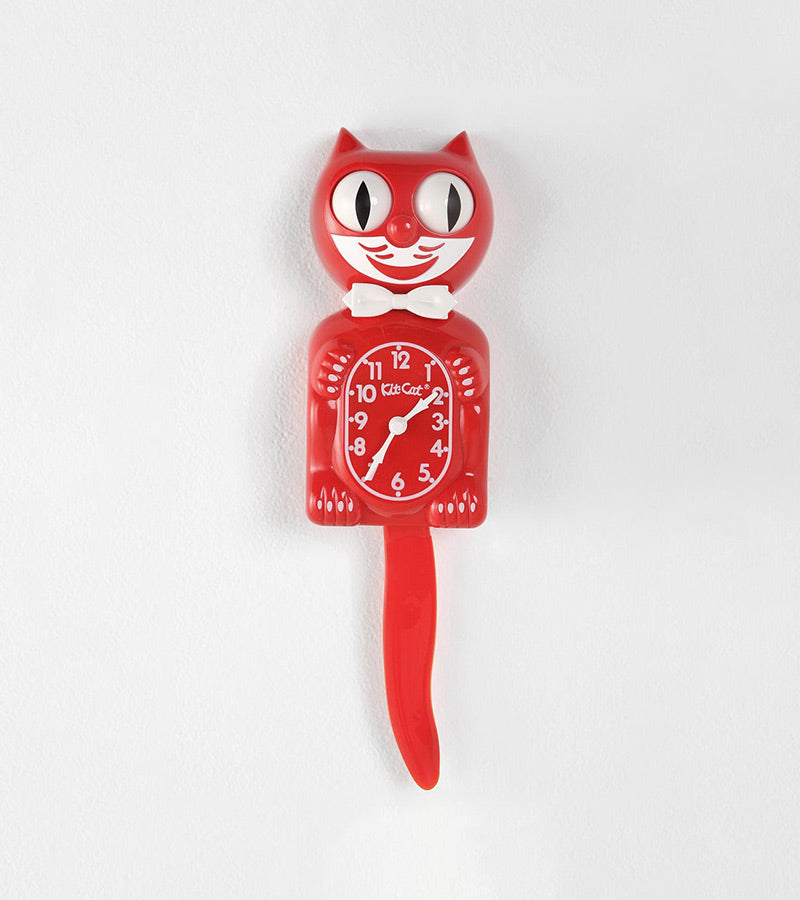 L'avant gardiste Kit-Cat horloge chat rose chewing-gum
