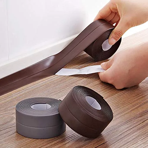 Shop-Story Rouleau Joint Adhésif Marron 3,2 m Cuisine Salle de Bain