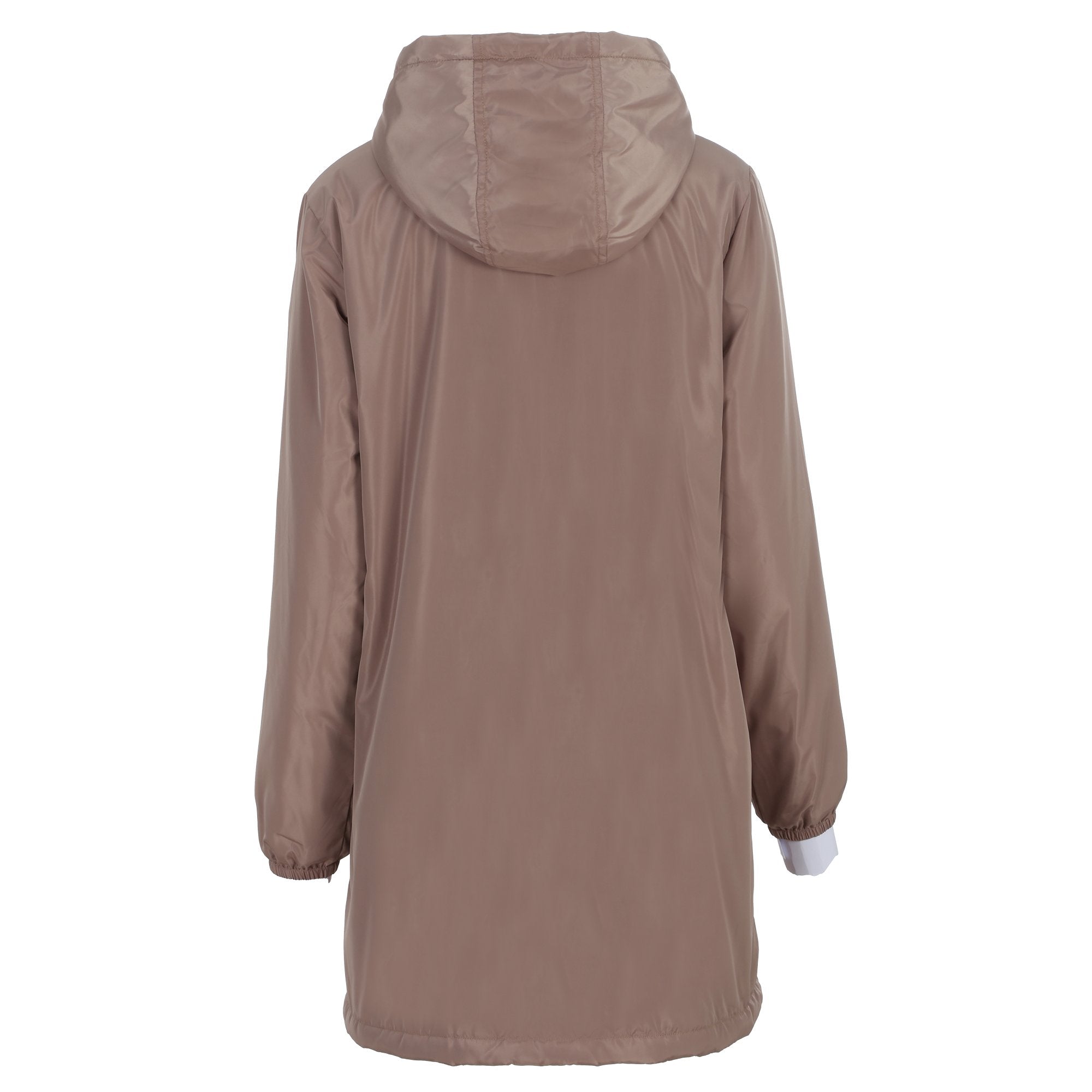 Stokomani Mode Coupe-vent long capuche beige T2 femme