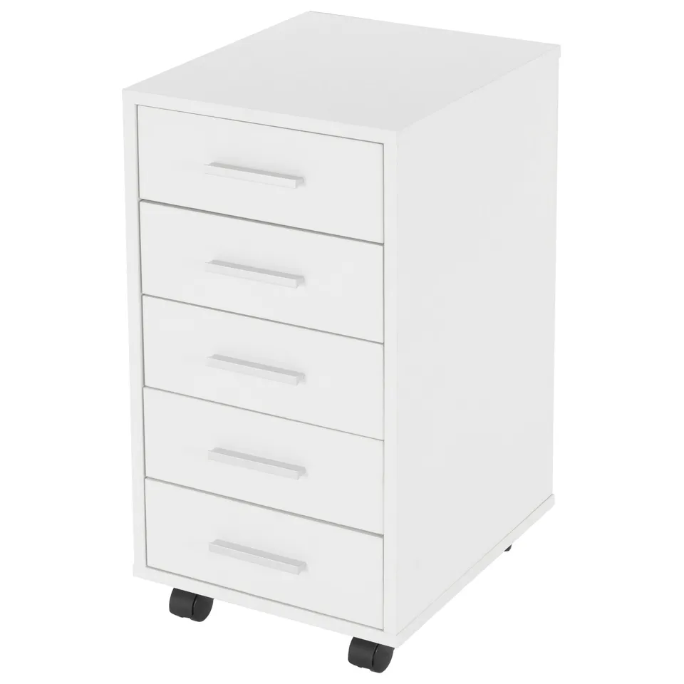 ML-Design Rollcontainer Caisson bureau 33x38x63,5 cm 5 tiroirs
