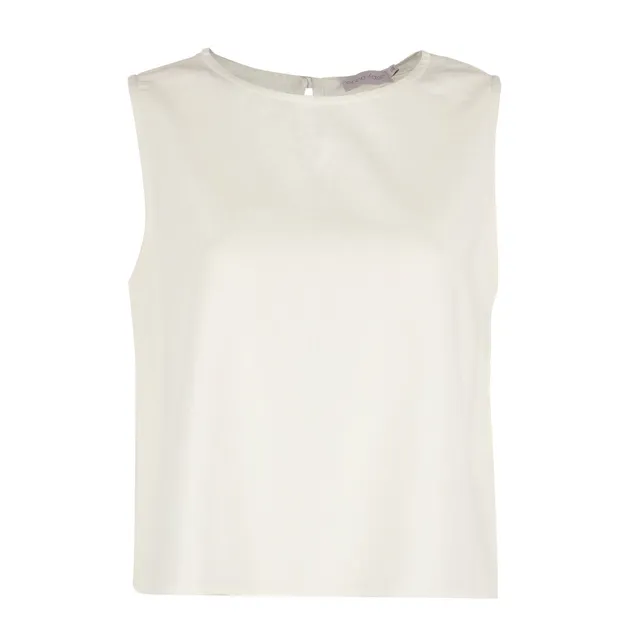 Stokomani Mode top sans manche blanc femme débardeur 34-42