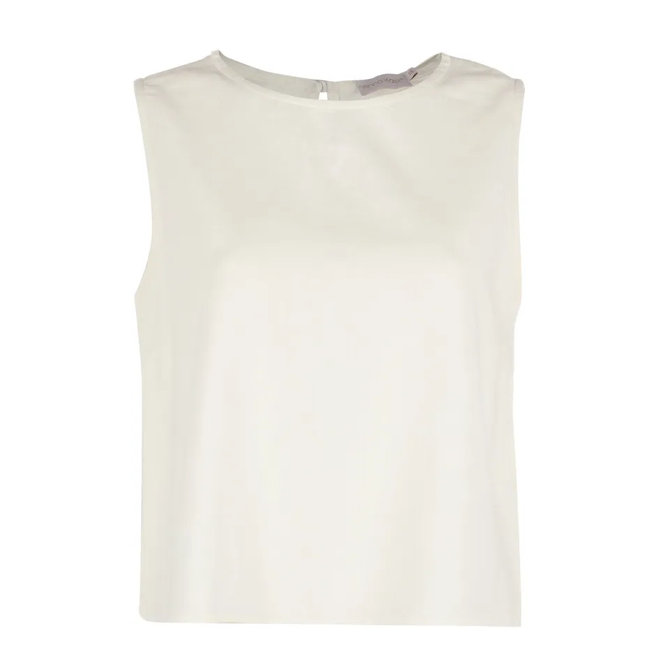 Stokomani Mode top sans manche blanc femme débardeur 34-42
