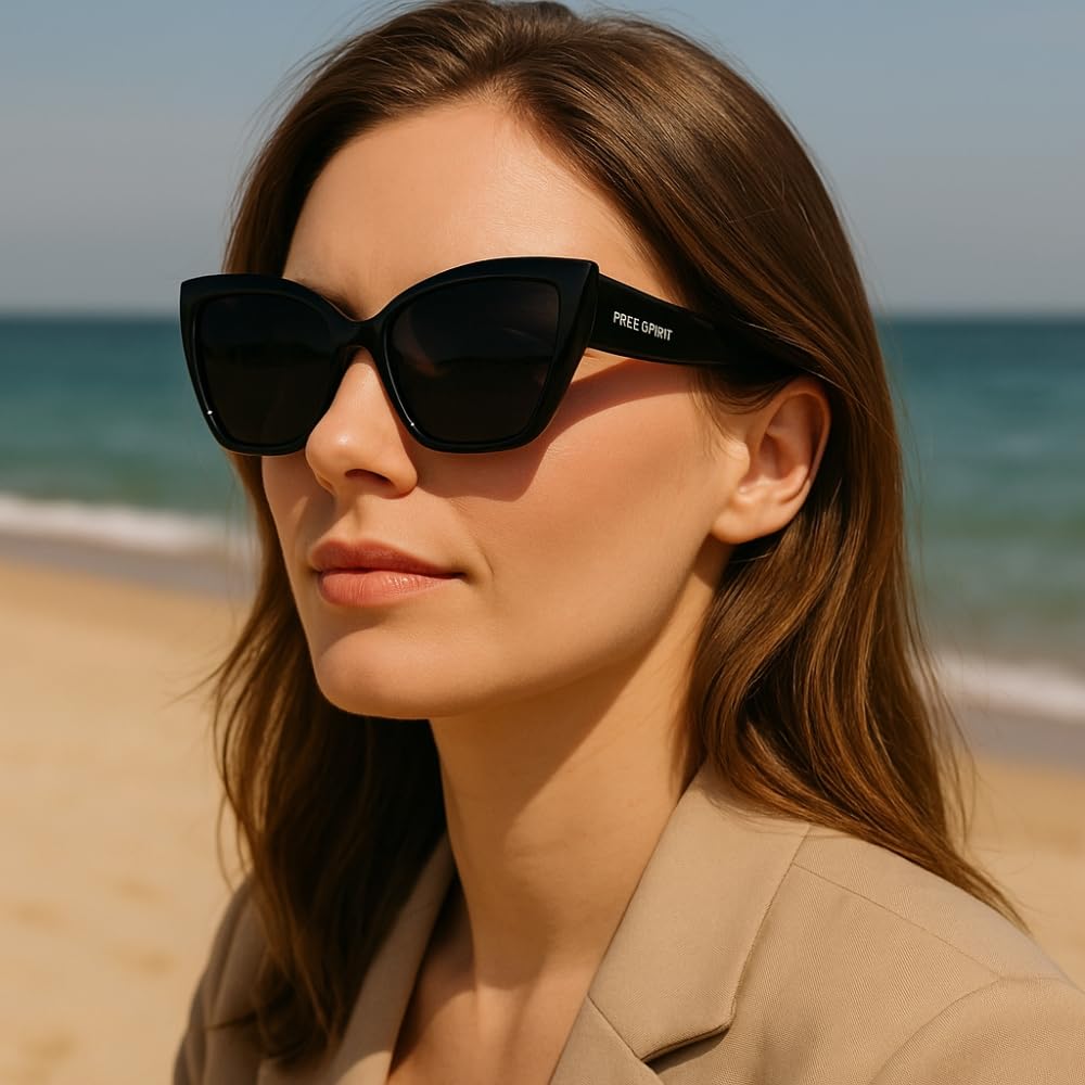 Shop-Story Free Spirit Lunettes soleil butterfly noir femme cat.3