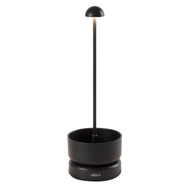 Red Deco Basket Black lampe table sans fil noir H31 cm