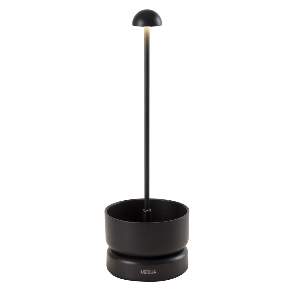 Red Deco Basket Black lampe table sans fil noir H31 cm