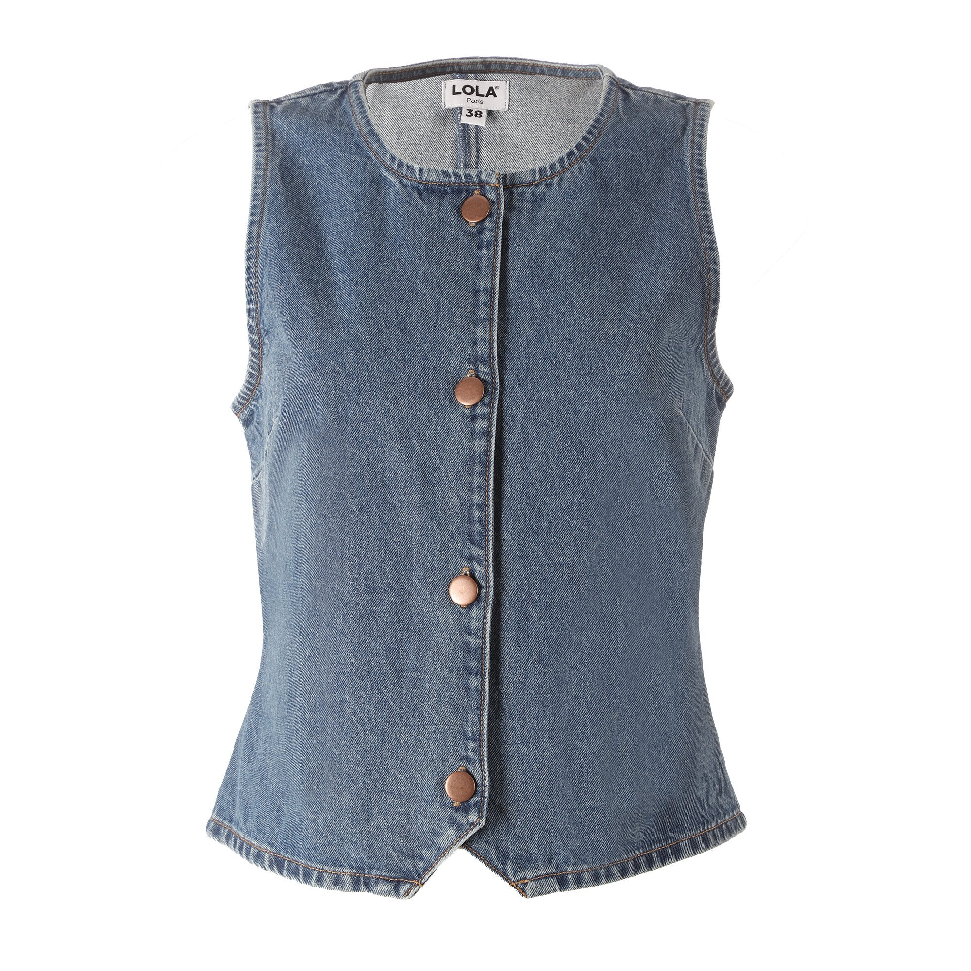 Stokomani Mode veste en jean bleu taille 38