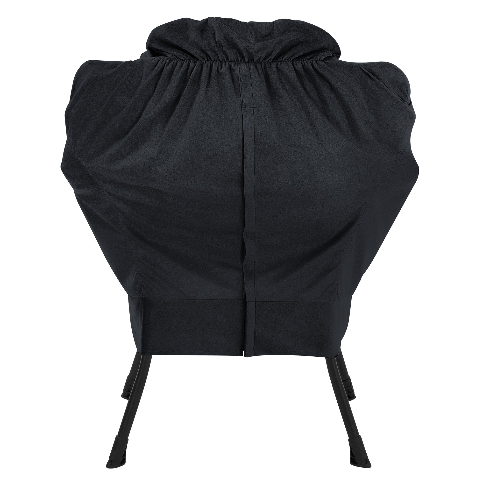 ECD Germany Möbel Fauteuil tissu noir poche latérale