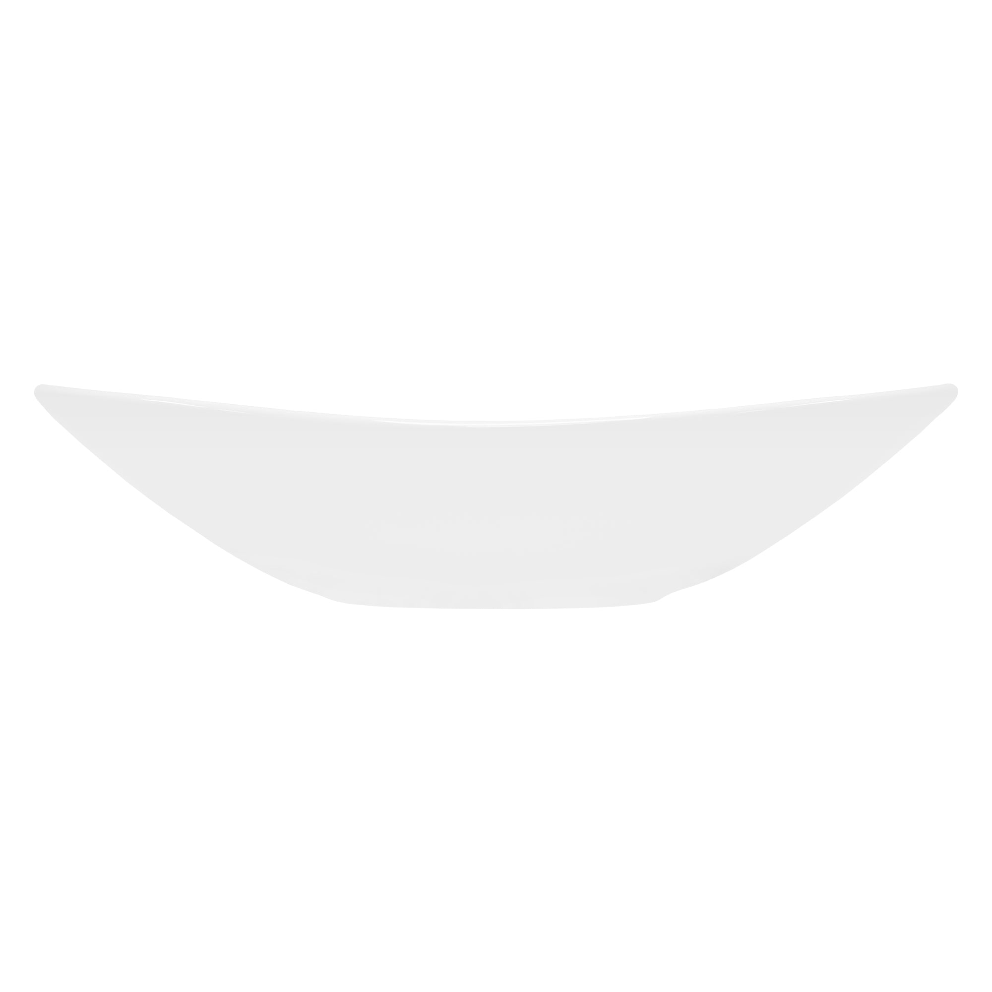LuxeBath vasque ovale à poser blanche 64 cm céramique sans trop-plein