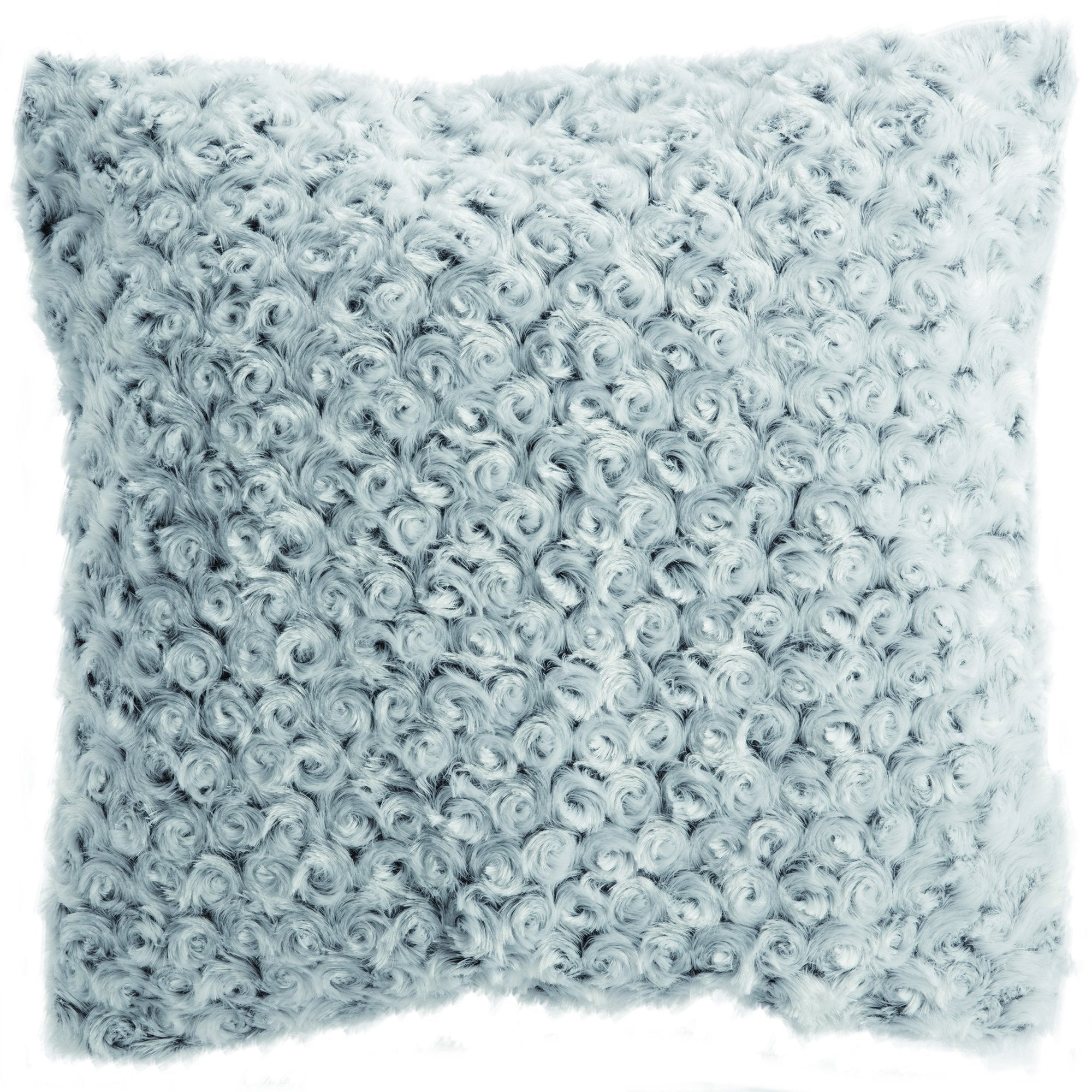 Stokomani Maison coussin fausse fourrure rose clair