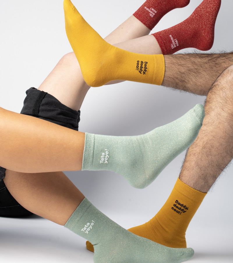 L'avant gardiste Mamma Mia chaussettes fantaisie femme