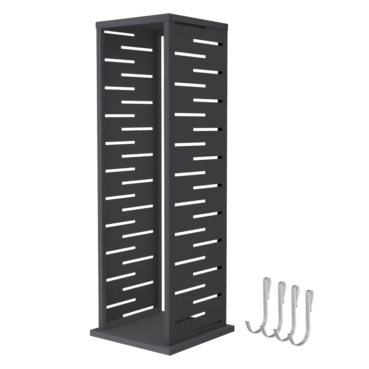 ML-Design range-bûches colonne 37,5x37,5x112 cm anthracite