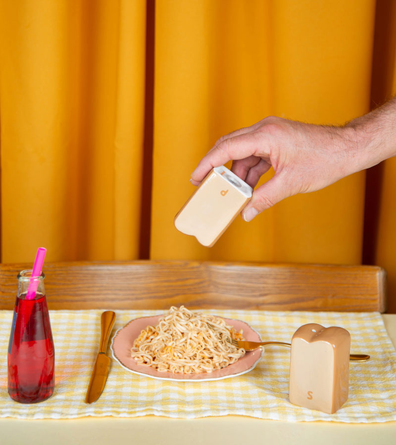 L'avant gardiste Brioche set salière poivrière céramique
