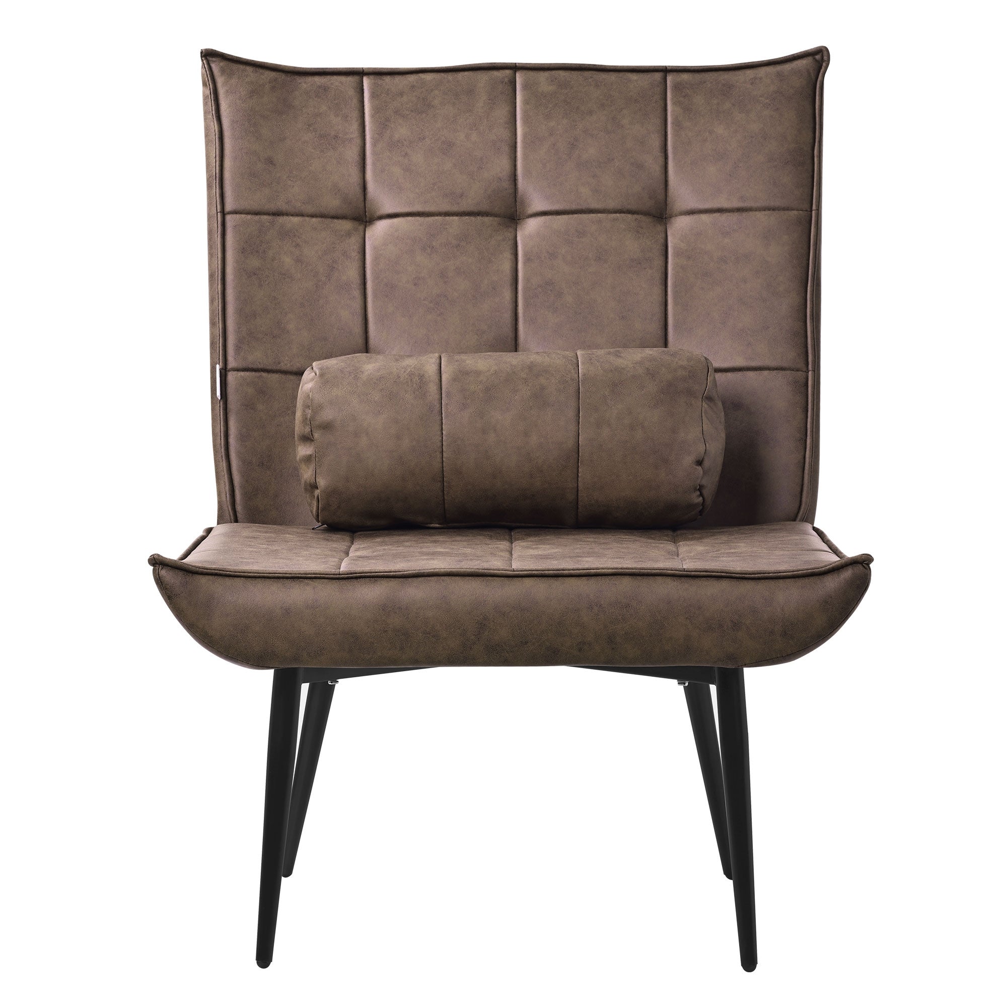 ECD Germany Möbel fauteuil relax simili cuir anthracite coussin