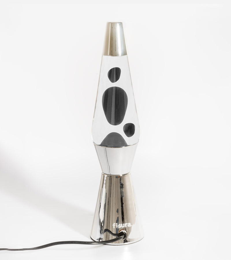 L'avant gardiste Lampe à Lave Bulles Noires vintage