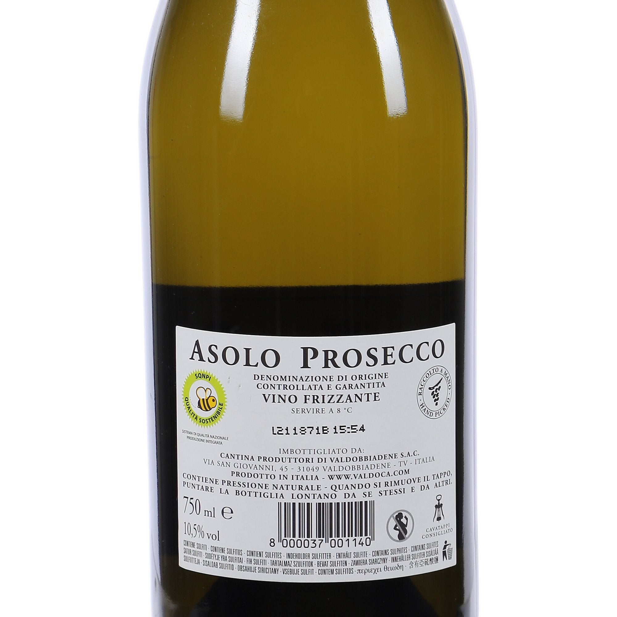 Asolo Prosecco DOCG vin pétillant blanc 10,5%