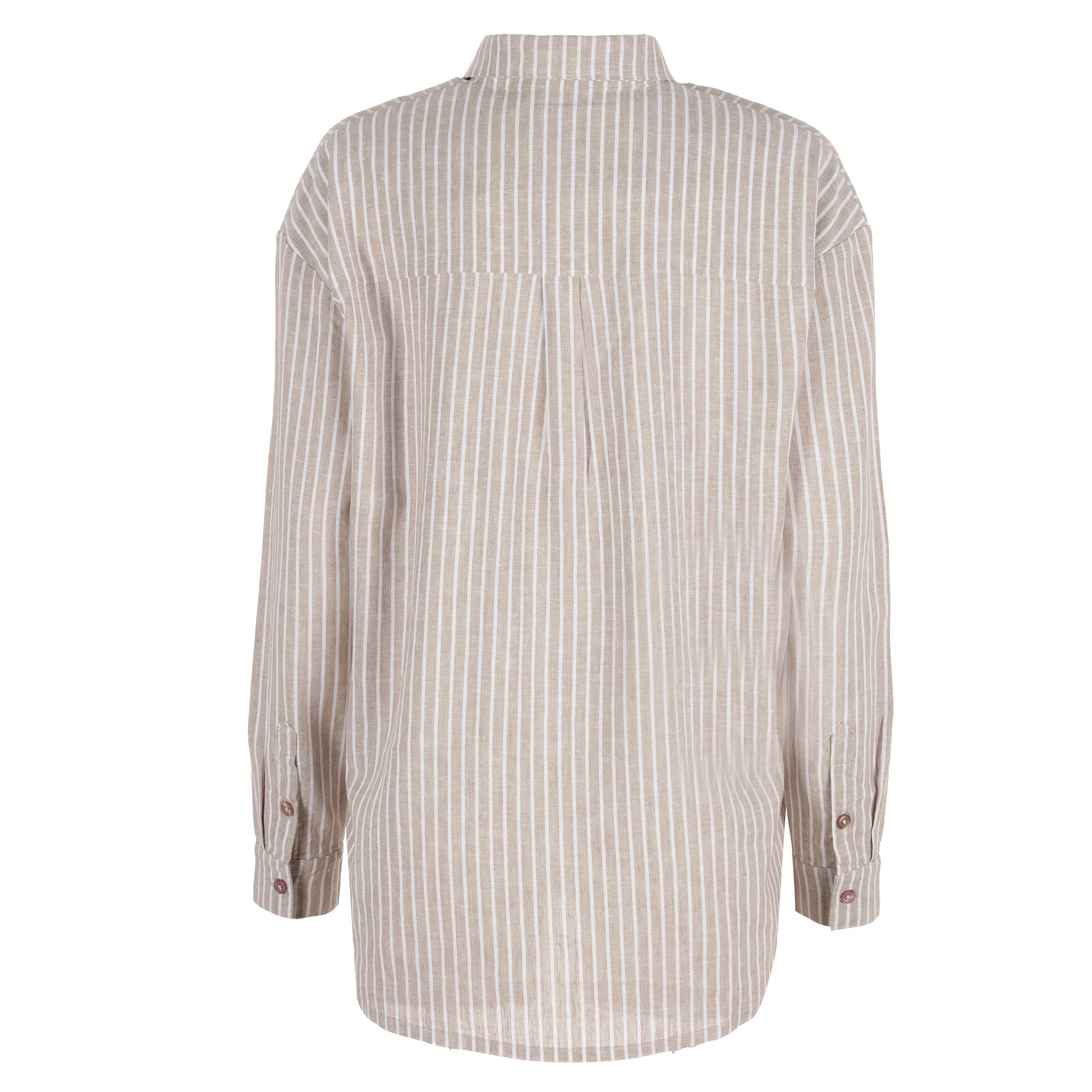Stokomani Mode chemise longue beige femme taille 36 bureau