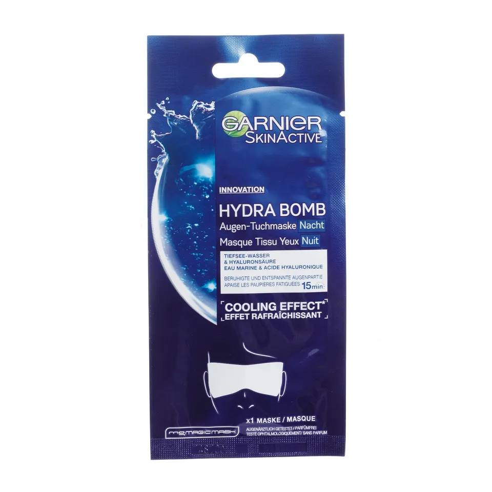 Garnier Hydra Bomb Masque Tissu Yeux Nuit Acide Hyaluronique