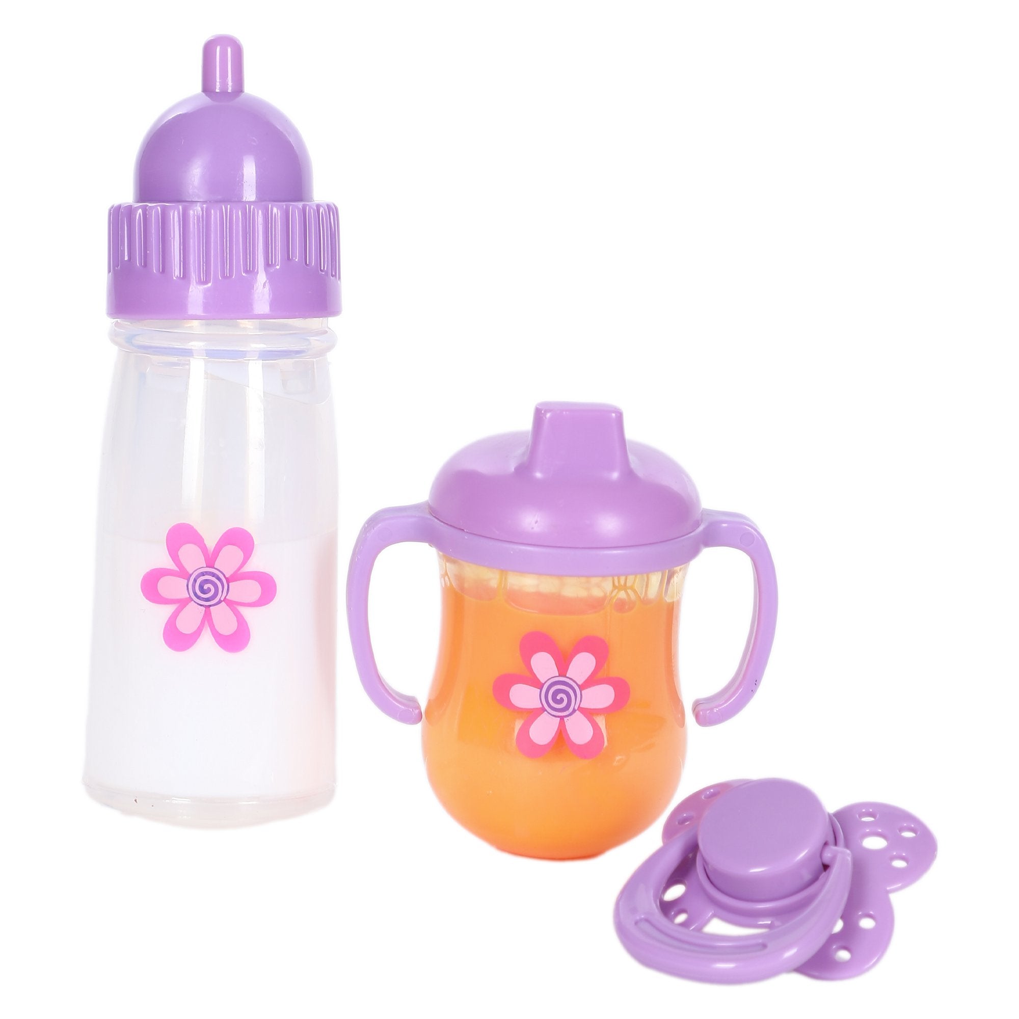 Stokomani Accessoires Poupée Biberon Tétine 3 Pièces