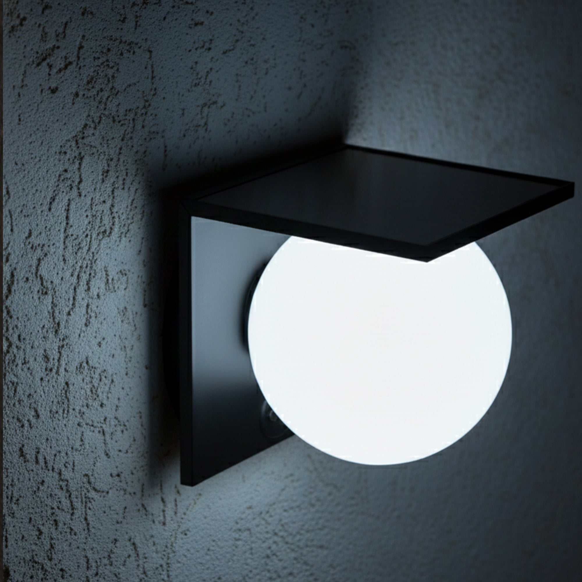 Red Deco Bolly Wall applique murale solaire LED blanc froid H14cm