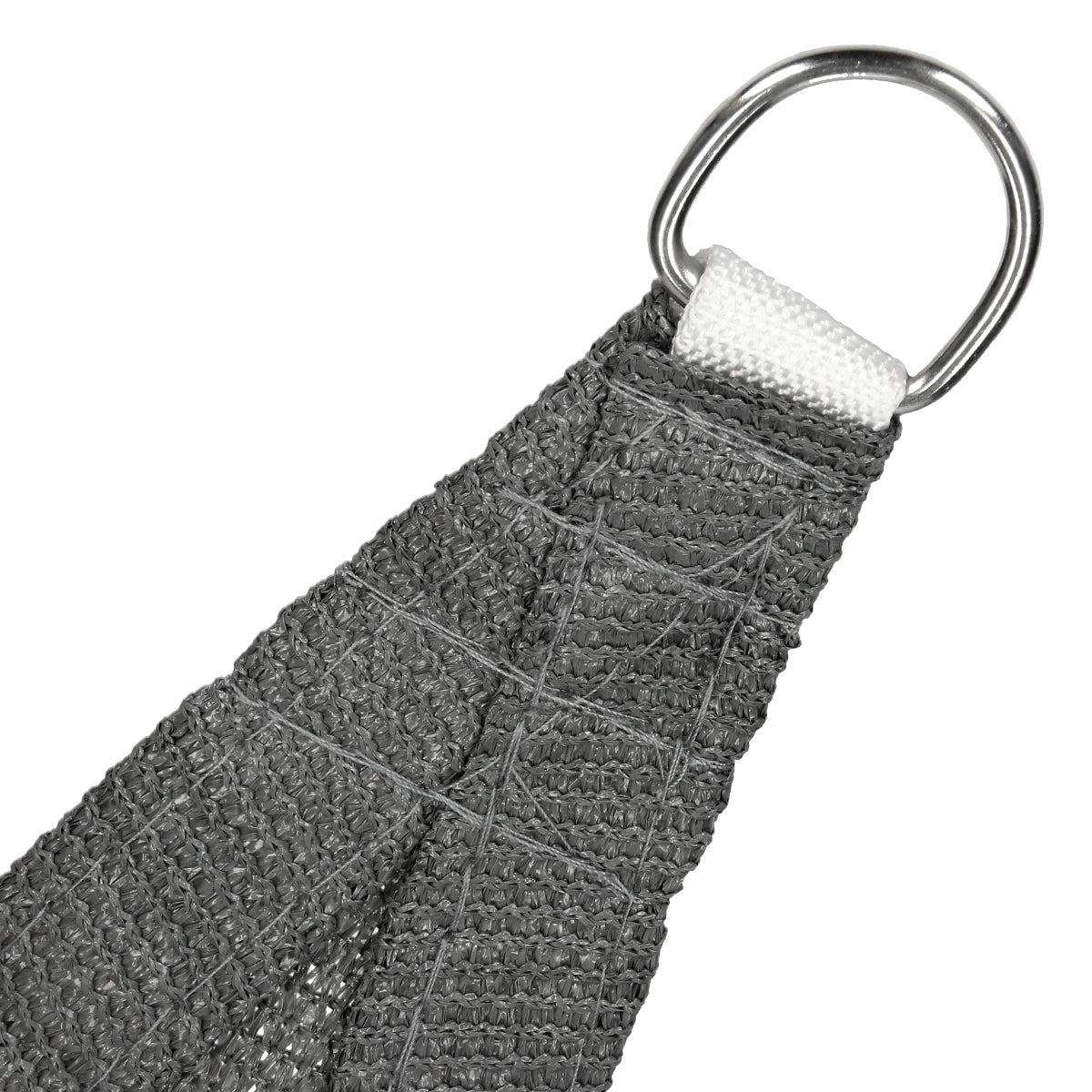 ECD Germany Garten voile d'ombrage 3,6x3,6 m gris HDPE