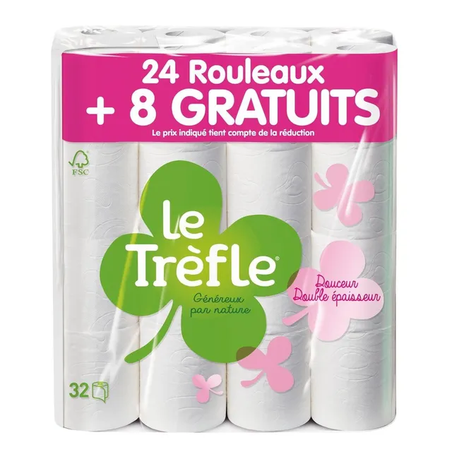 Stokomani Beauté Papier Toilette 32 Rouleaux 24+8