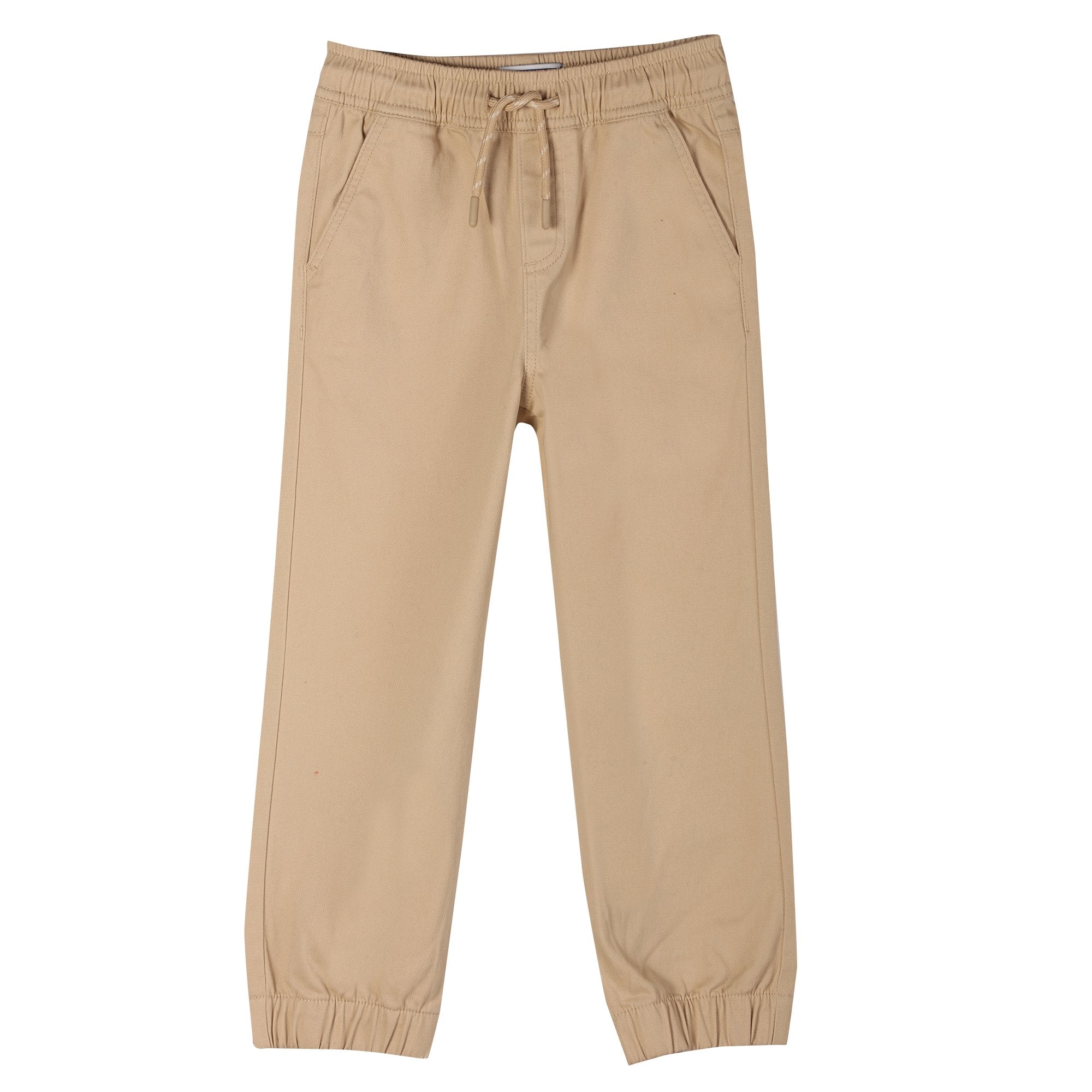 Stokomani Mode pantalon jogger beige enfant taille élastique