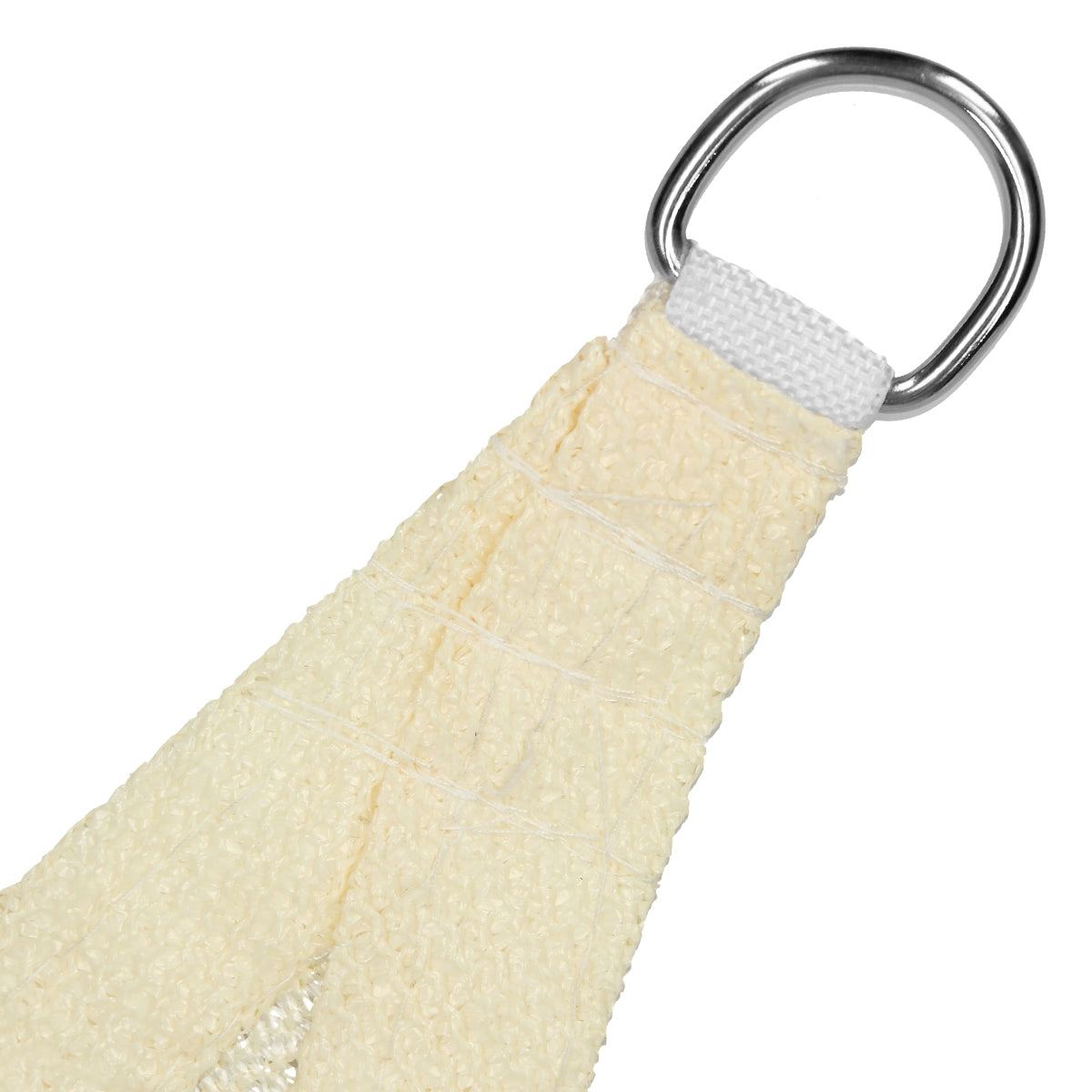 ECD Germany Garten voile ombrage 3,6x3,6x3,6 m crème HDPE
