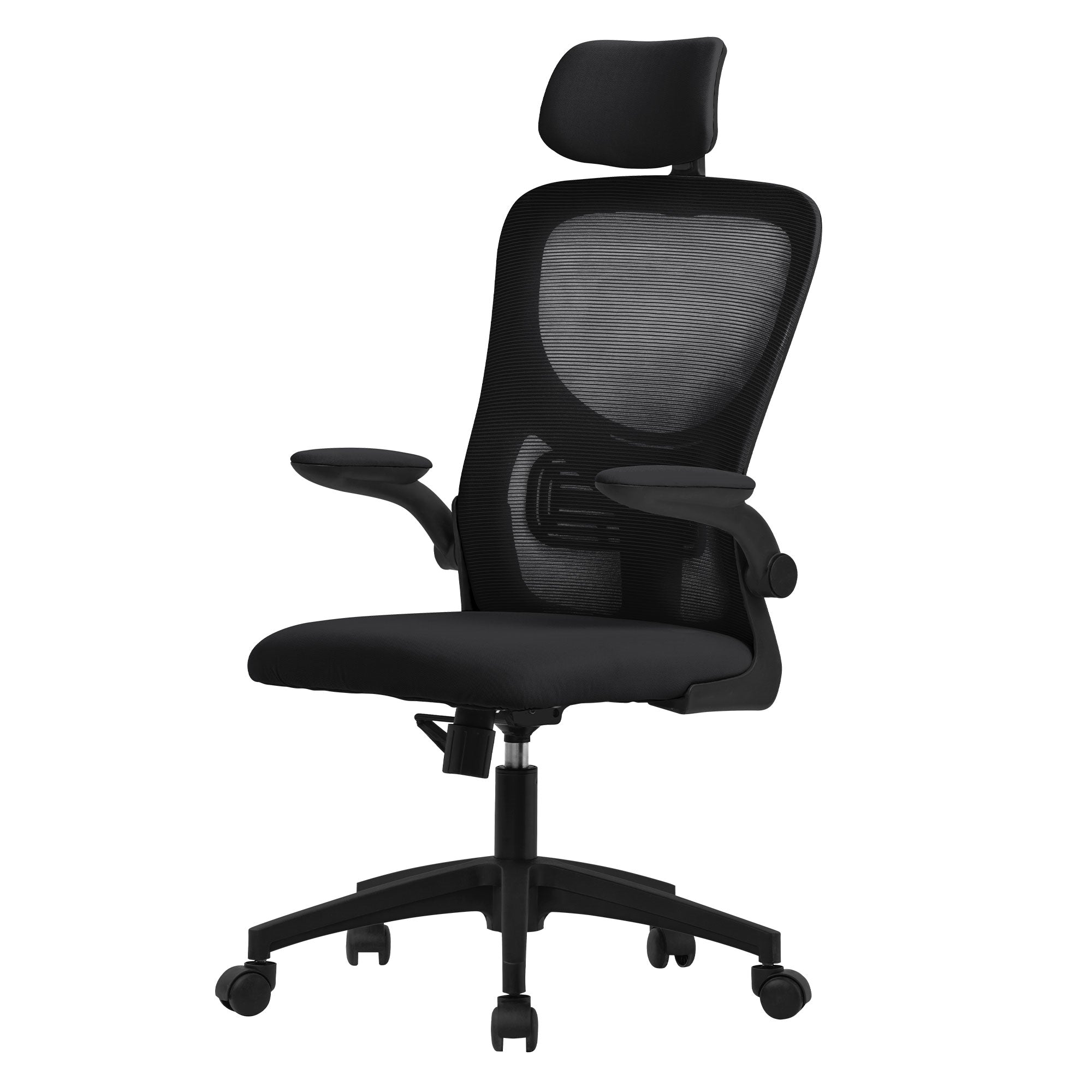 ECD Möbel ML-Design chaise bureau gris ergonomique filet