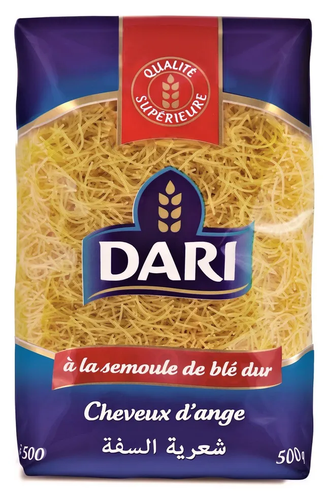Stokomani Sachet pâtes cheveux d'ange pâtes fines soupe