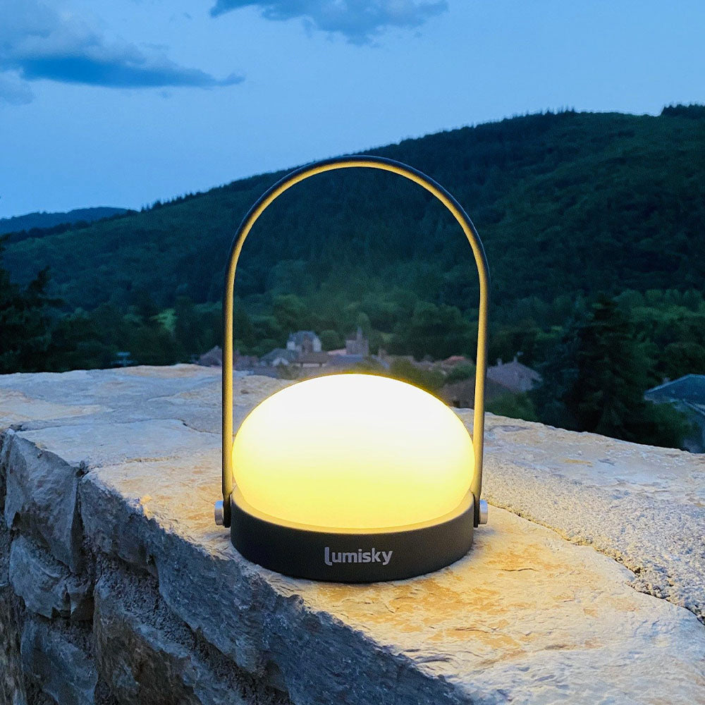 Red Deco Lampe sans fil Day lampe table poignée métal H22cm