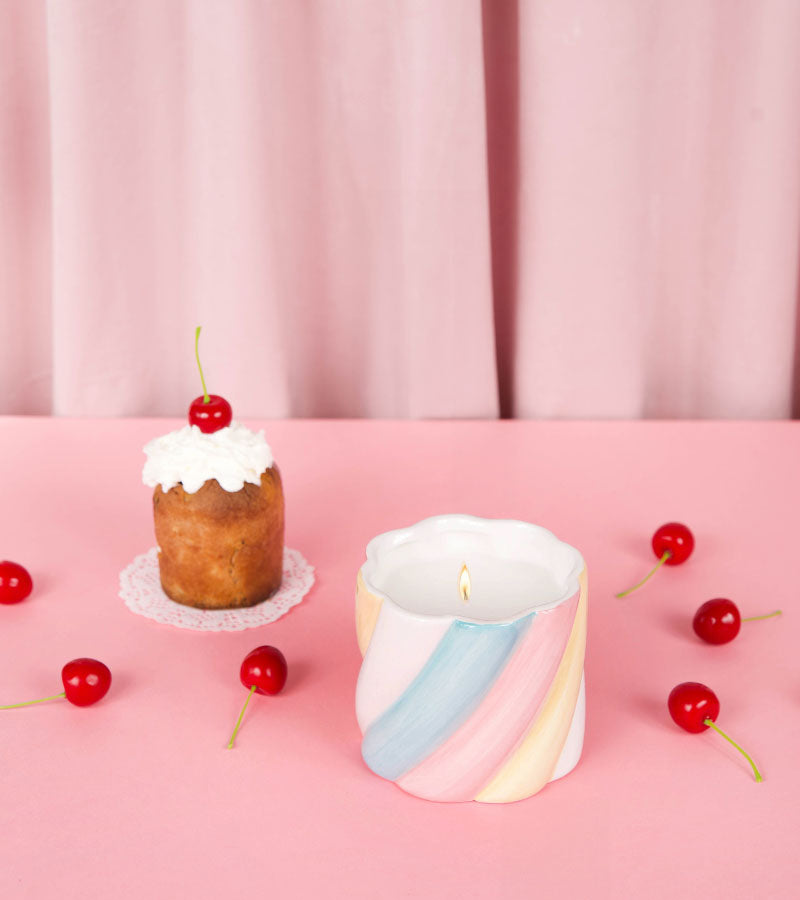 L'avant gardiste Objets déco Bougie marshmallow parfum sucré