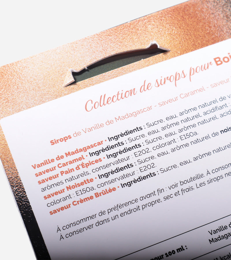 Monin coffret mini sirops boissons gourmandes