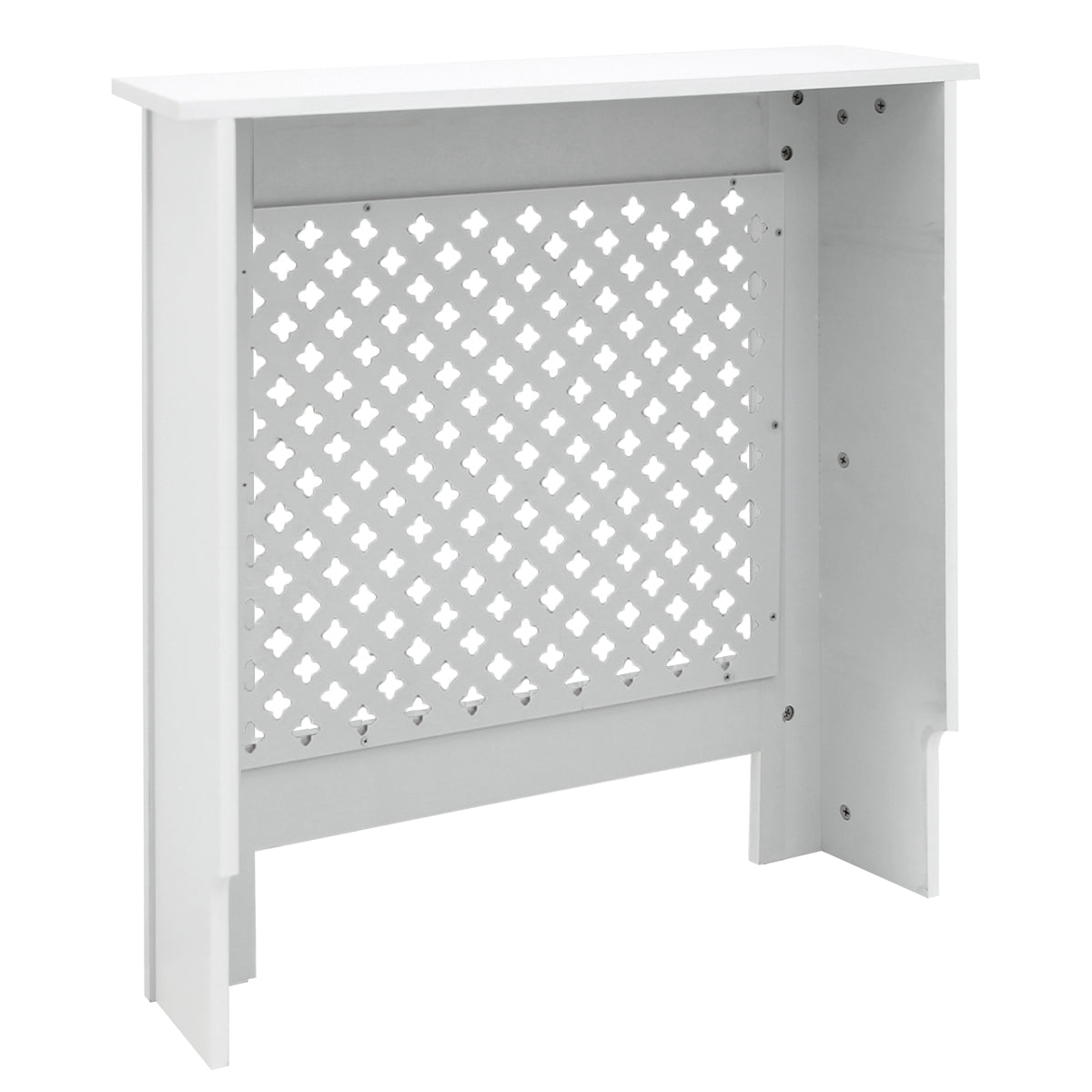 ECD Heizungen Cache-radiateur MDF 78x19x82cm Blanc Losange