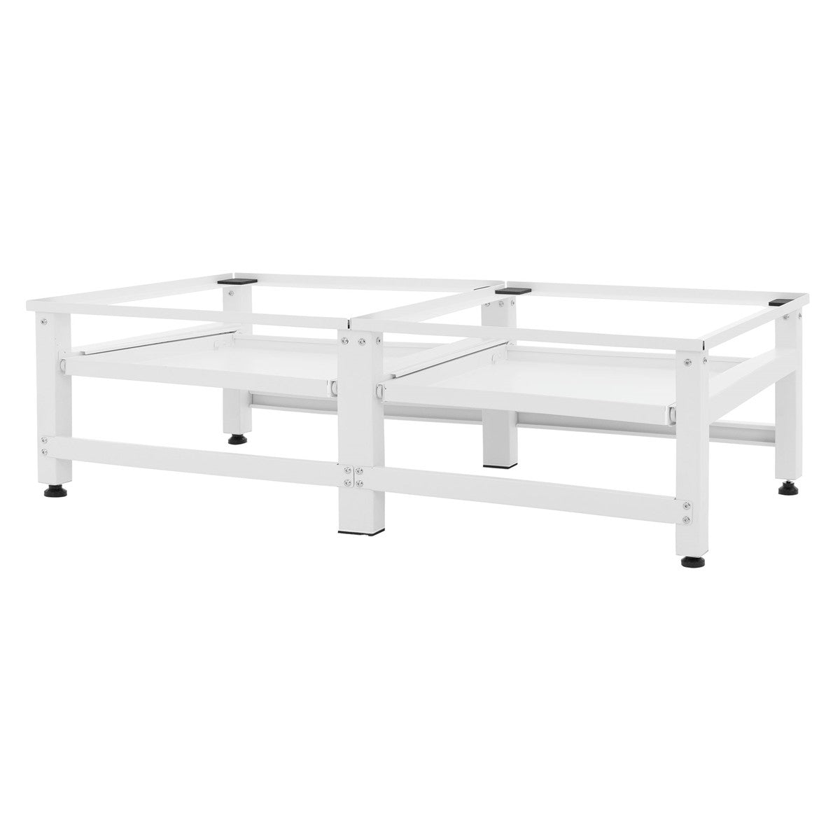 ECD Germany rehausseur lave-linge double acier noir 122x53,5x37