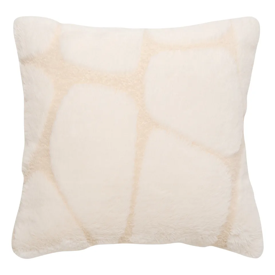 Stokomani coussin en fourrure 40x40 cm doux