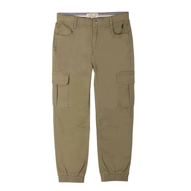 Stokomani Mode Pantalon cargo kaki pantalon enfant
