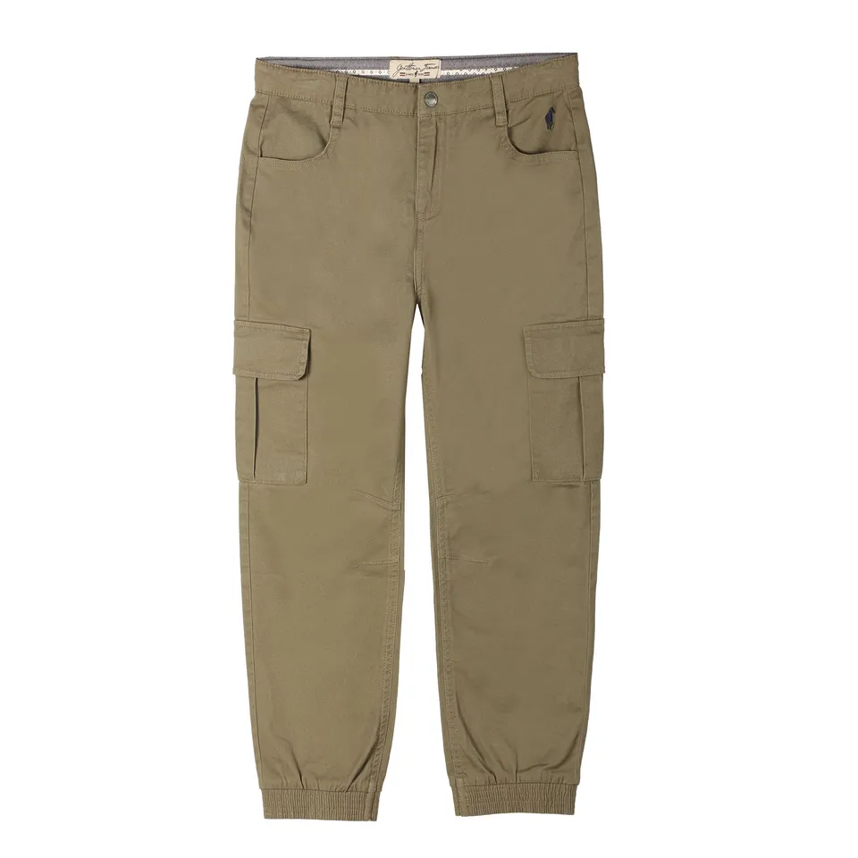 Stokomani Mode Pantalon cargo kaki pantalon enfant