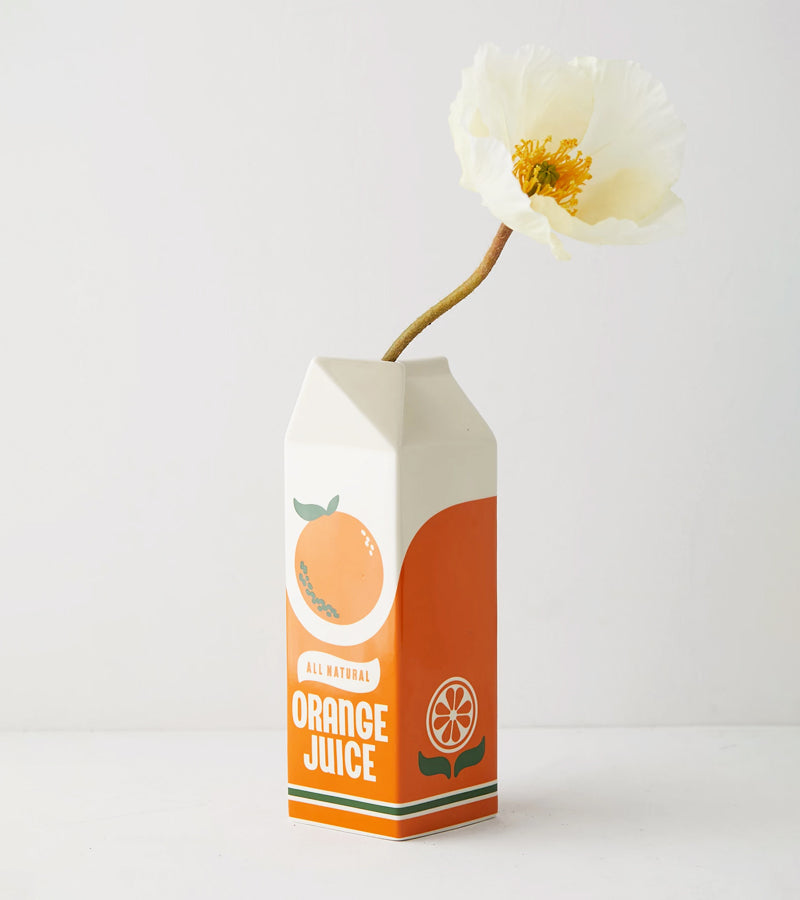 L'avant gardiste Vases Vase brique jus d'orange déco cuisine