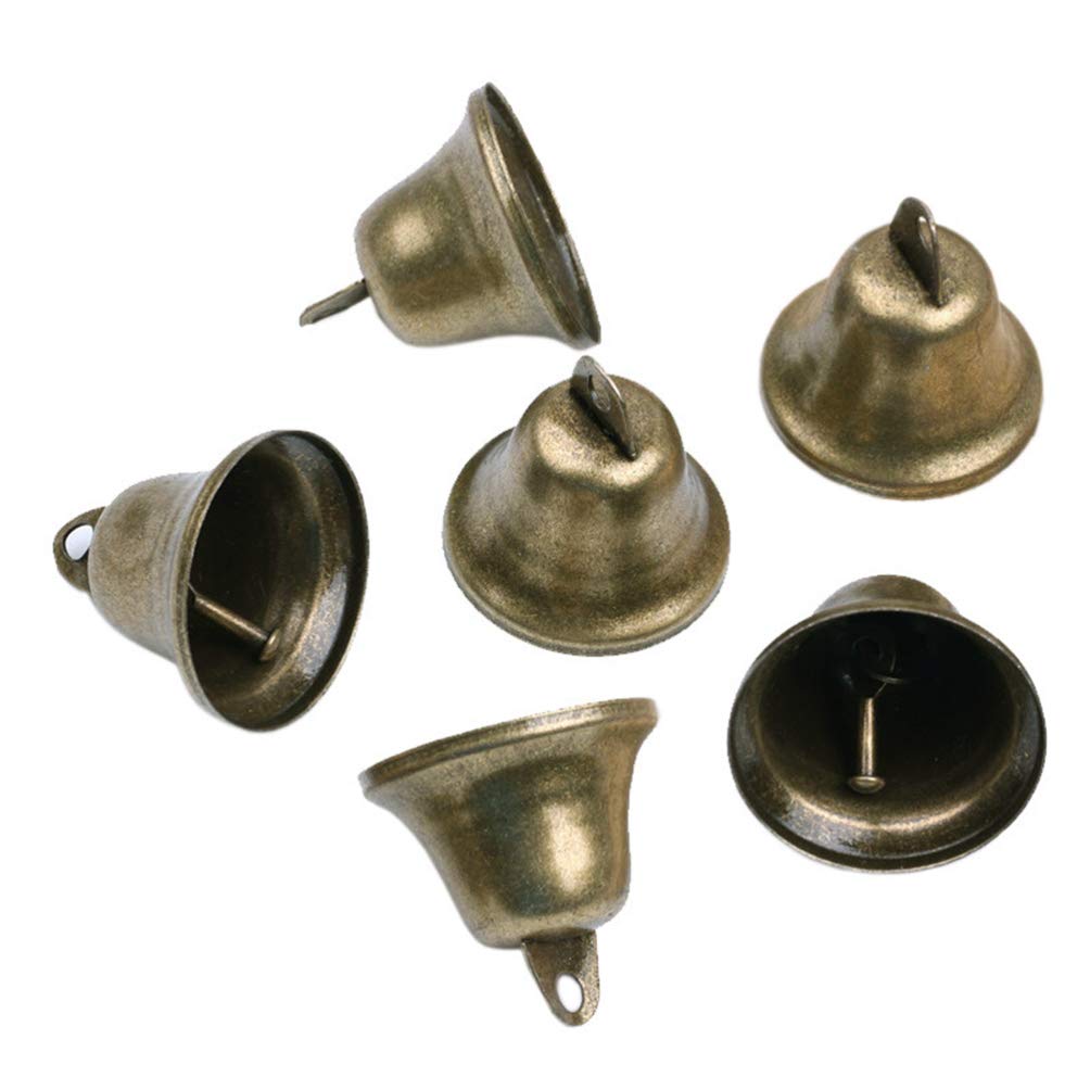 Milisten clochette main cuivre marron 38 mm lot de 20