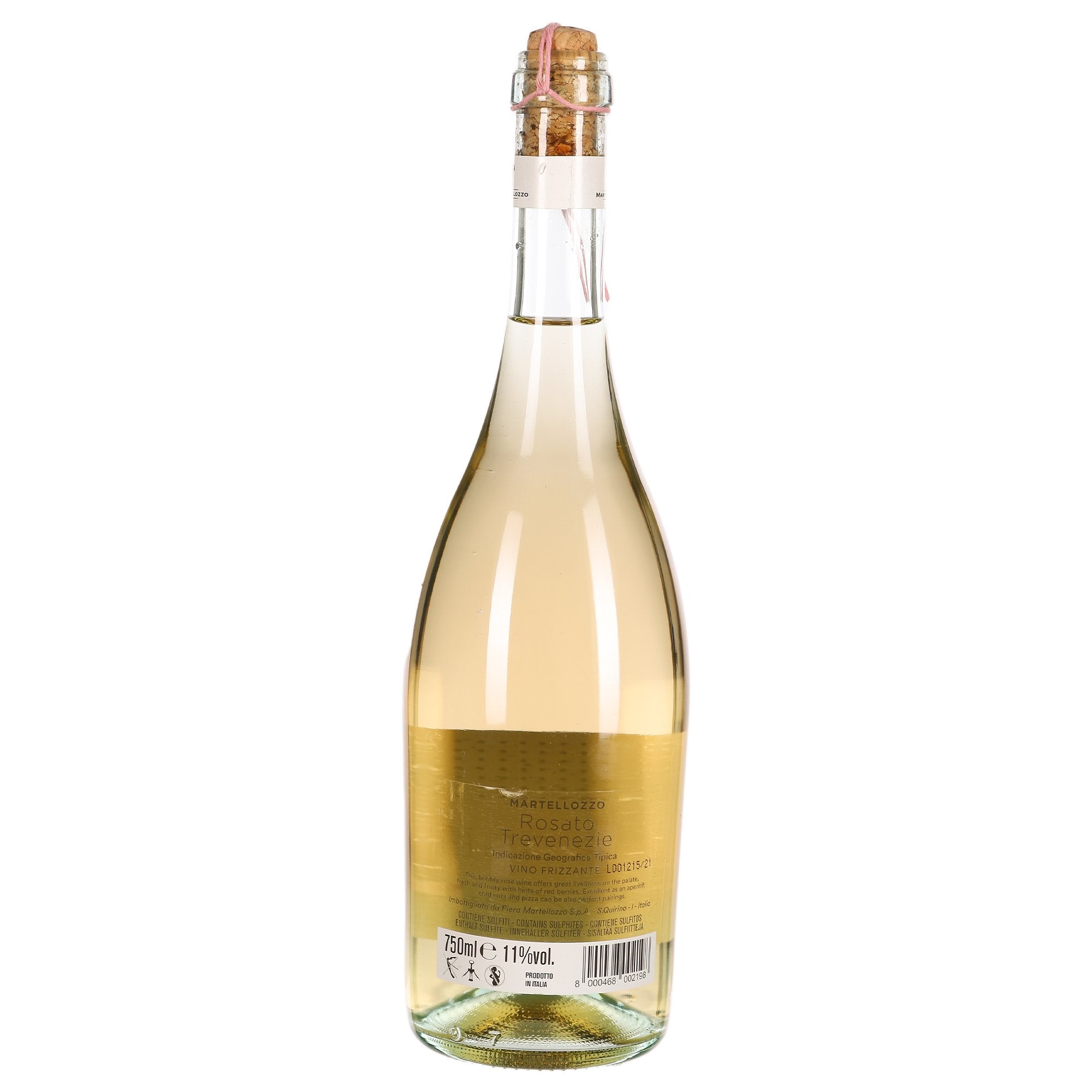 Stokomani vino frizzante 11% vin pétillant apéritif sulfites