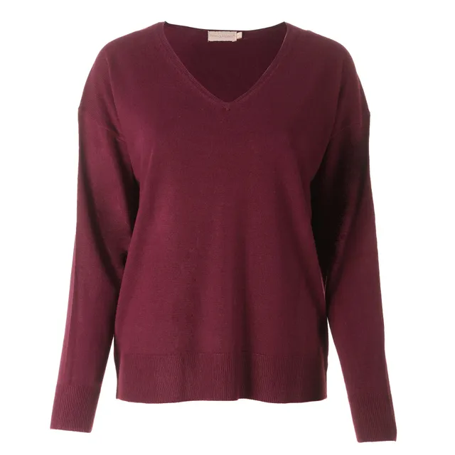 Stokomani Mode pull col V rouge taille M à XL