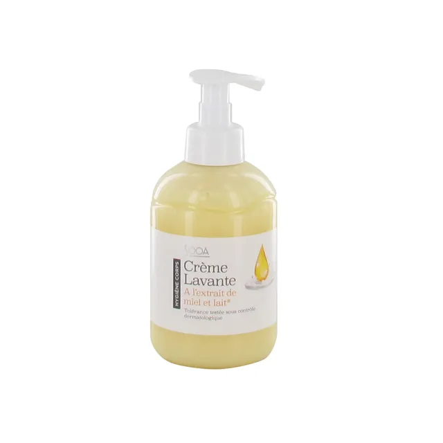 Leader Price Sooa crème lavante miel et lait 300ml peau douce